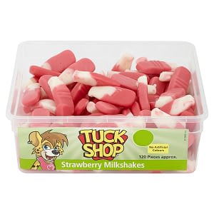 Tuck Shop Strawberry Milkshakes - 120 Pieces