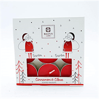 Baltus tealights with Santa image on packaging