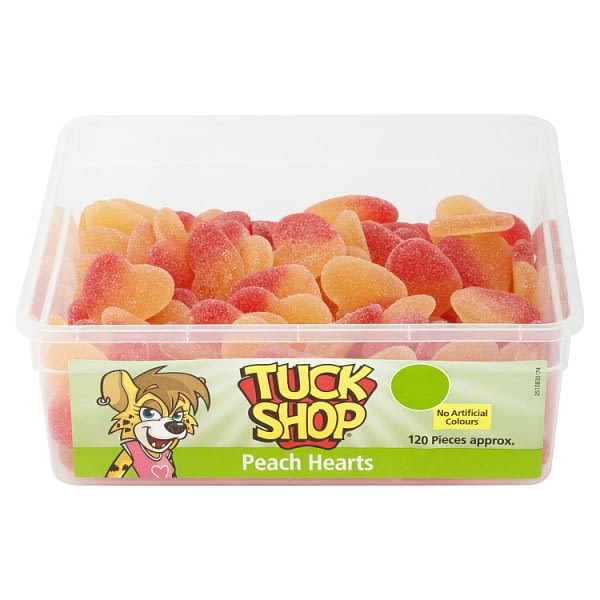 Tuck Shop Peach Hearts - 120 Pieces
