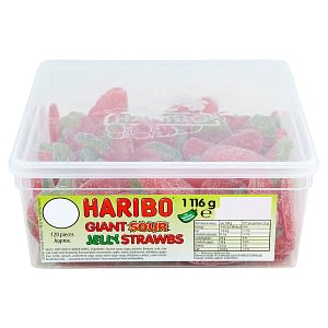 Haribo Giant Strawbs Zing 120 Pieces