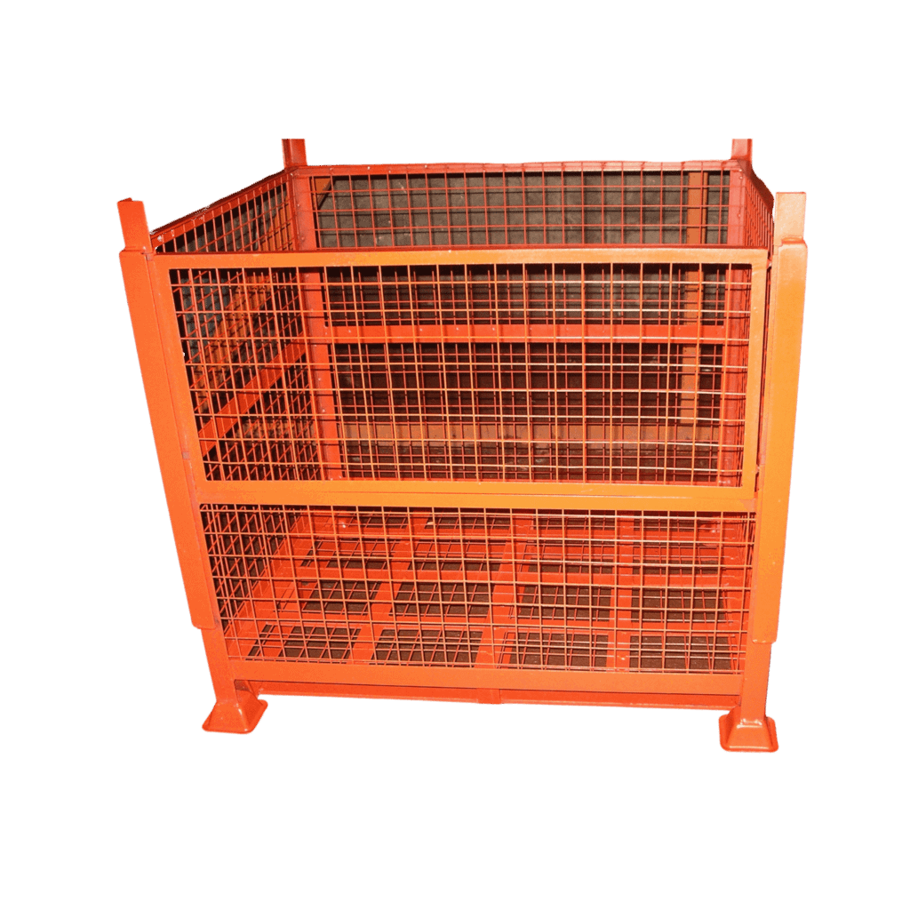 UK Stillage Manufacturer Mesh Drop Down Stillage Cages