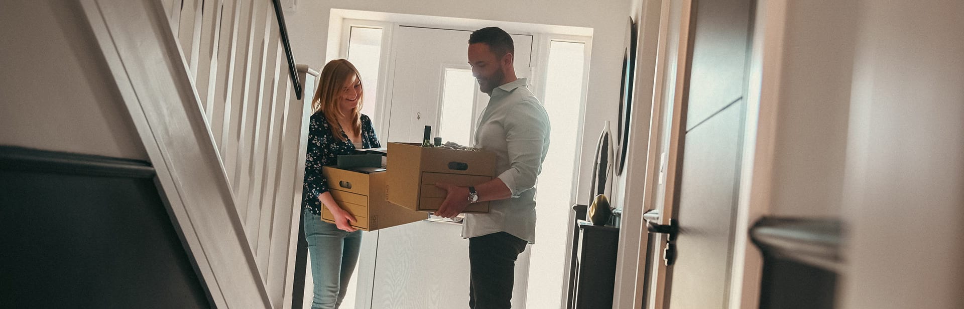 couple moving house