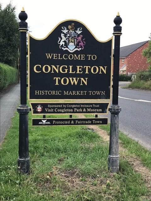 welcome to congleton sign post