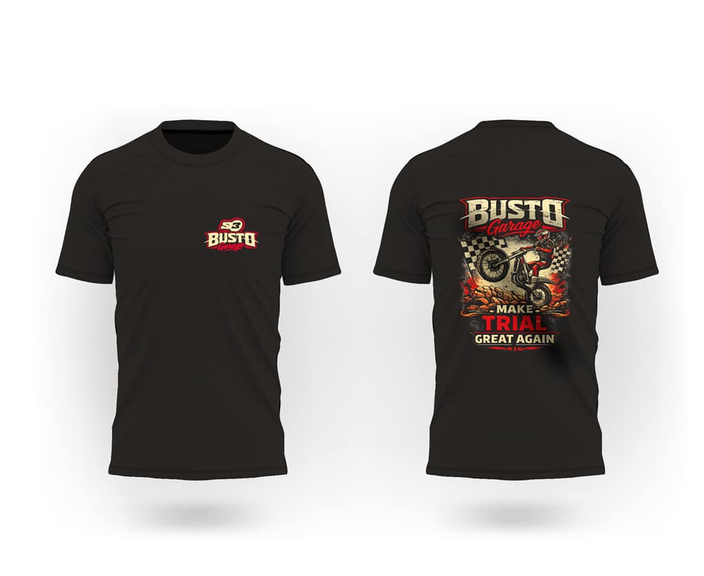 T-Shirt Trial Moto Driver - Tee-Shirt Motard Trial Homme Et Femme