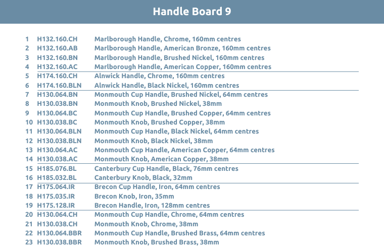 Handle Board 9