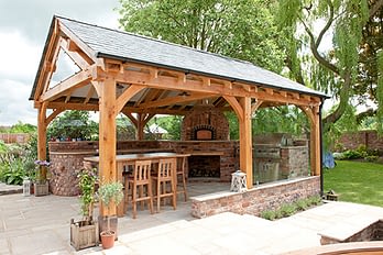 Outdoor Kitchen - Side View (Outdoor Kitchen Designer in Cheshire, South Manchester & Wirral)