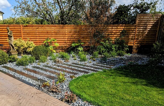 Gravel garden in Cheshire constructed by Urban Landscape Design Ltd