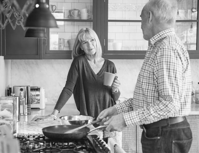 couple in kitchen