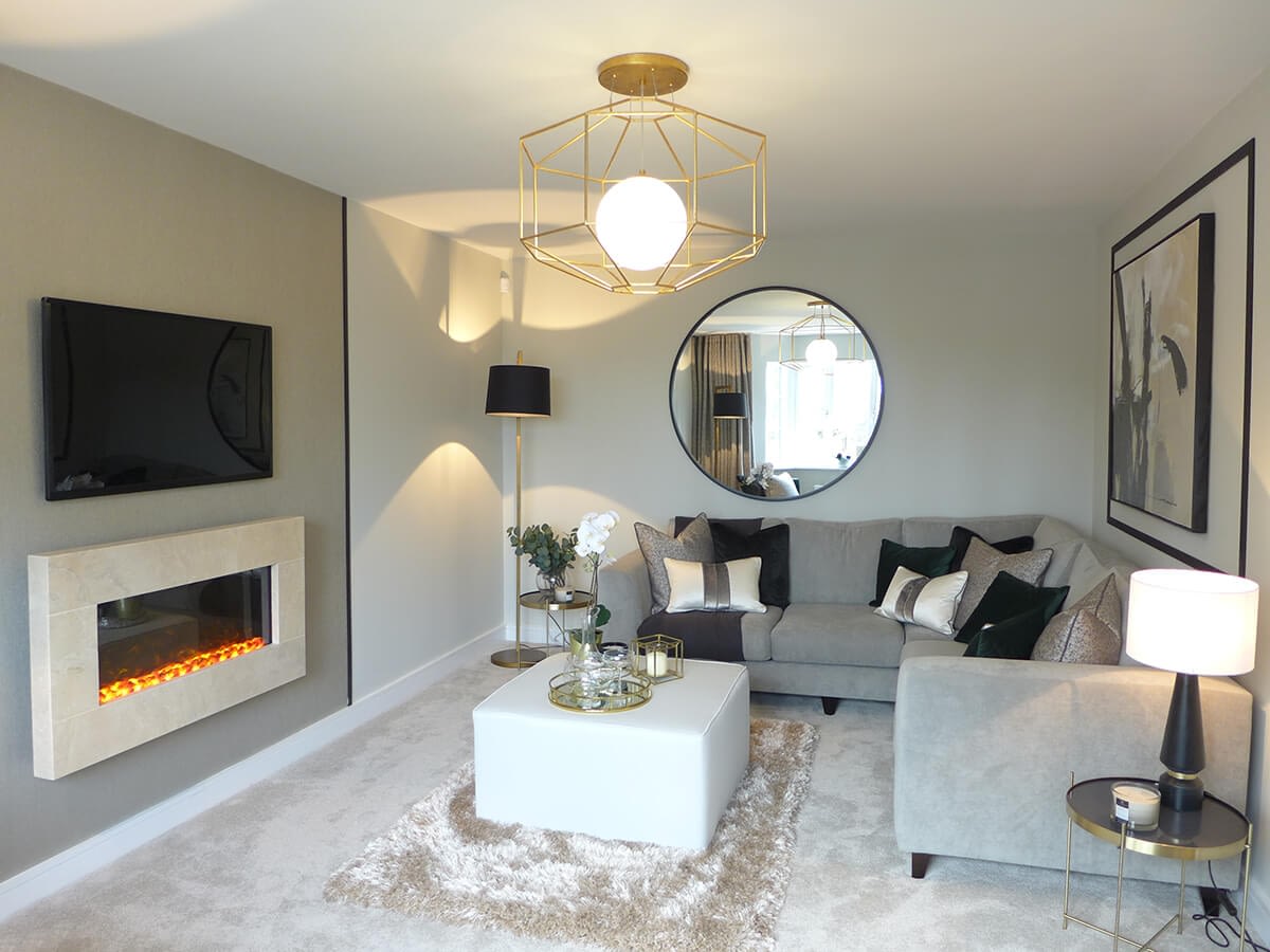 The Brearley show home lounge