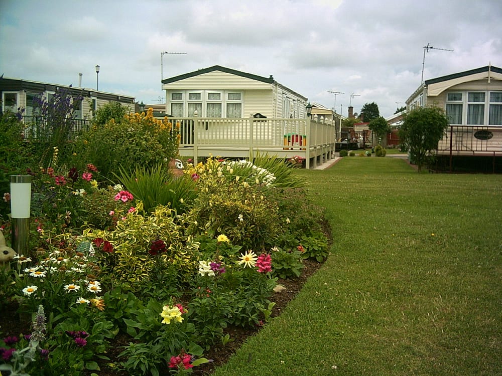 Flowerbed at Pentre Mawr Caravan Park