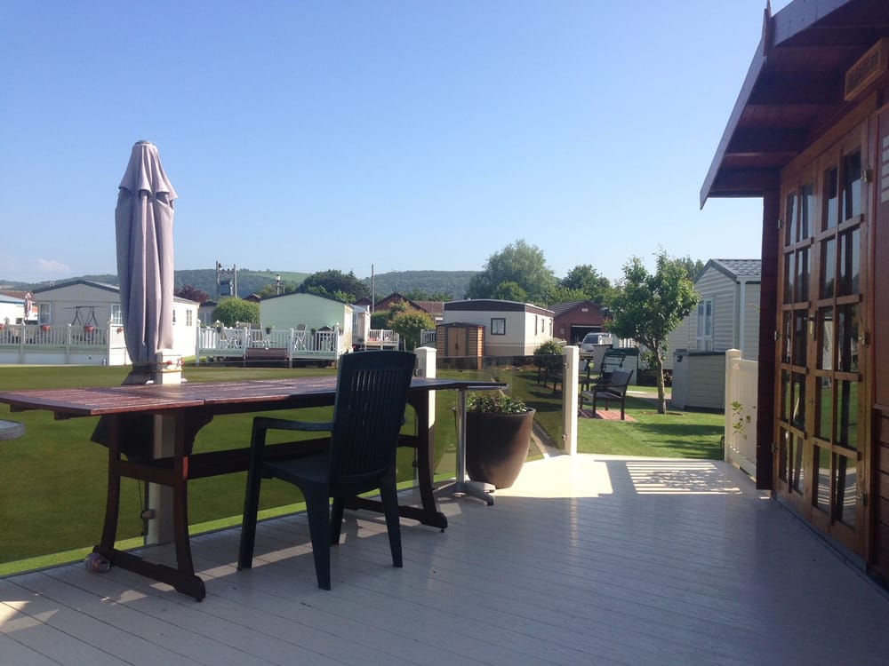 Looking across the main field at Pentre Mawr Caravan Park