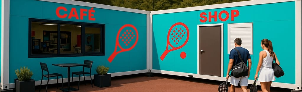 Padel court club and shop by TF Jackson