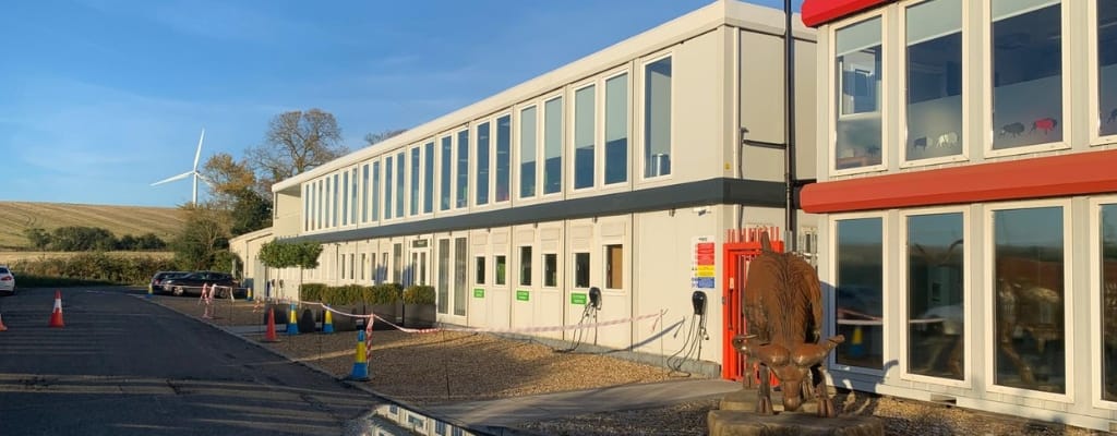 Large build by TF Jackson complete with balcony viewing platform, electric car-charging points and scenic views of the rolling fields