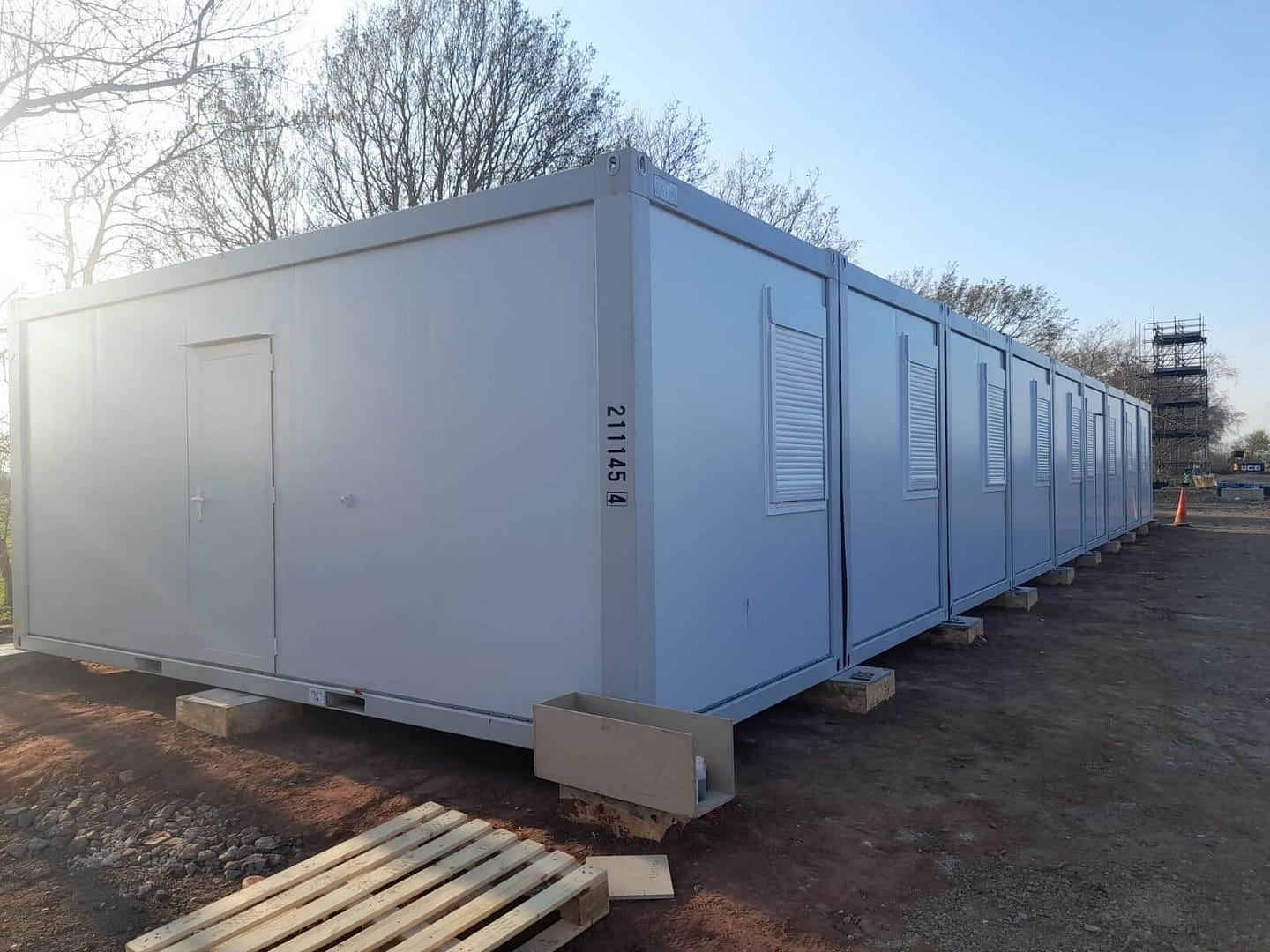 Nine bay installation