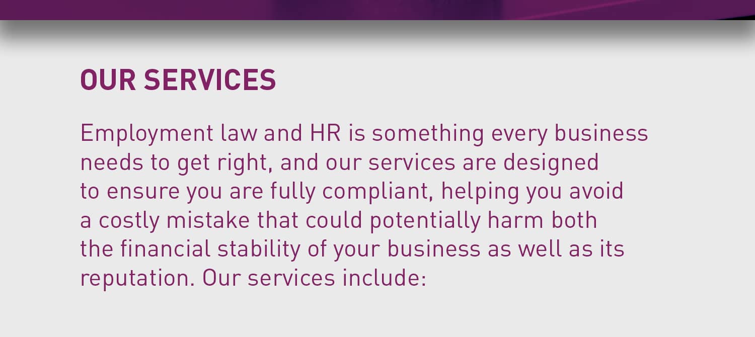 Thorneycroft Employment law and HR packages our services listing