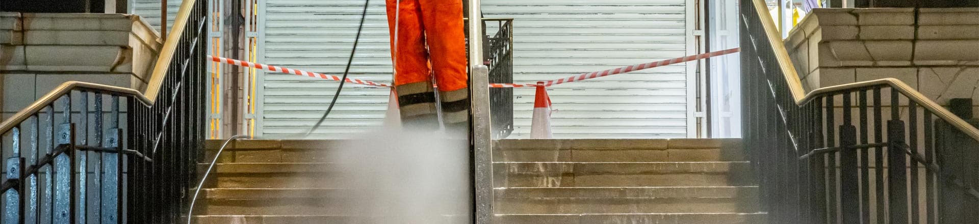 Jet washing steps