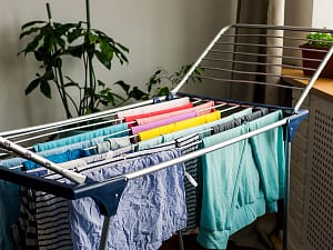 heated airer for quicker drying