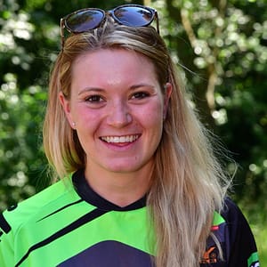 An image of trial bike rider Hannah Styles