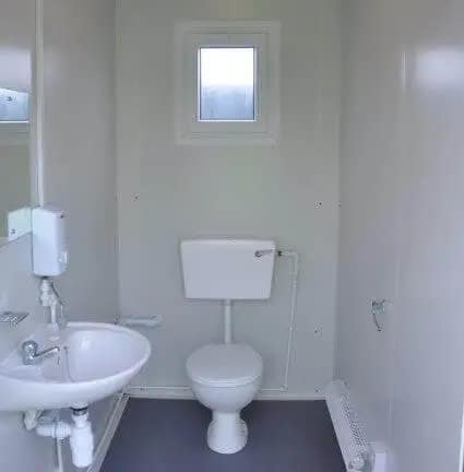 single portable office with toilet - Image 6