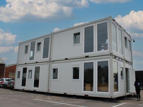 Brand new 2-floor modular building with external stairs by TF Jackson