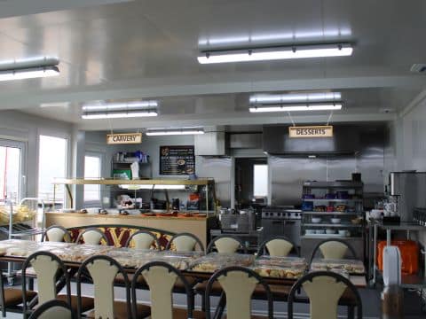 Interior of TF Jackson unit for ADS Truckstop, canteen and café