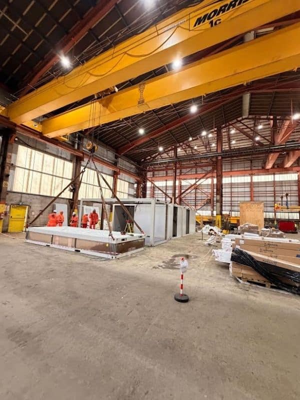 A modular building inside a building - installation by TF Jackson