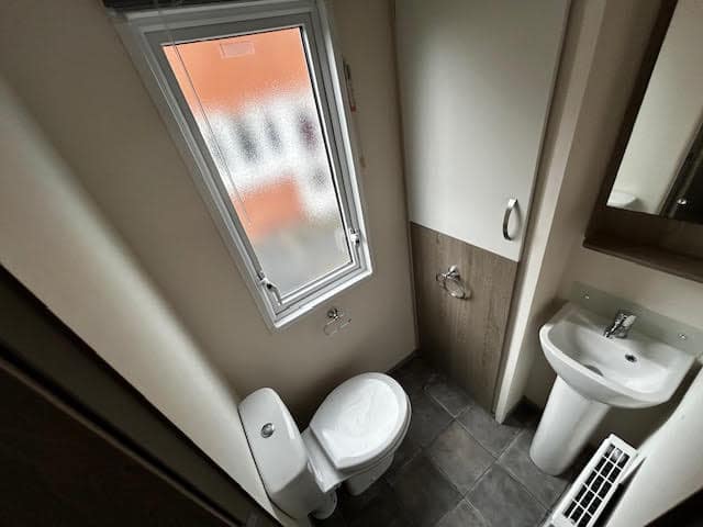 ABI Oakley caravan, toilet, Pentre Mawr Caravan Park