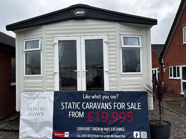 ABI Oakley caravan, Pentre Mawr Caravan Park