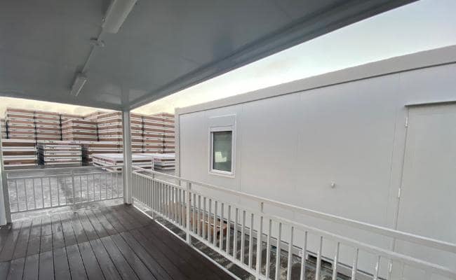 Prefabricated units on the yard at TF Jacksons