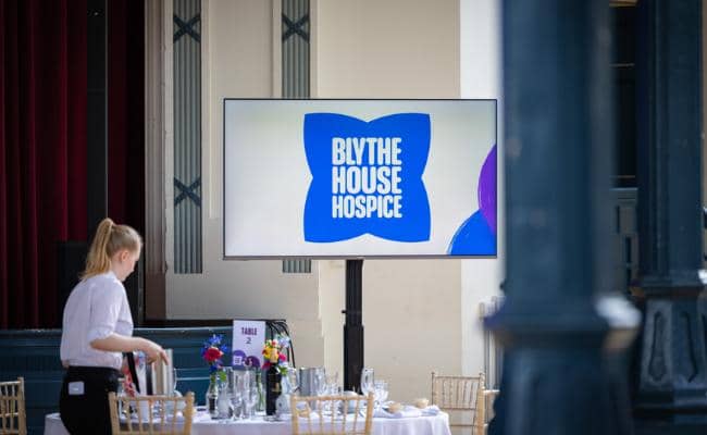 A table all set for the Blythe House Hospice charity gala
