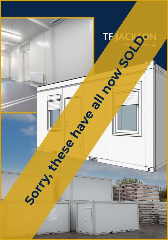 Stock clearance 20 x 8 office units reduced to just £4,250 each