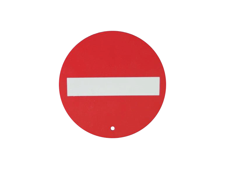 Foamex No Entry Sign