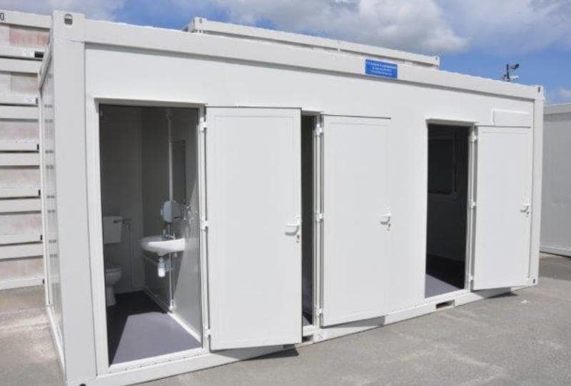 TF Jackson prefabricated toilet block