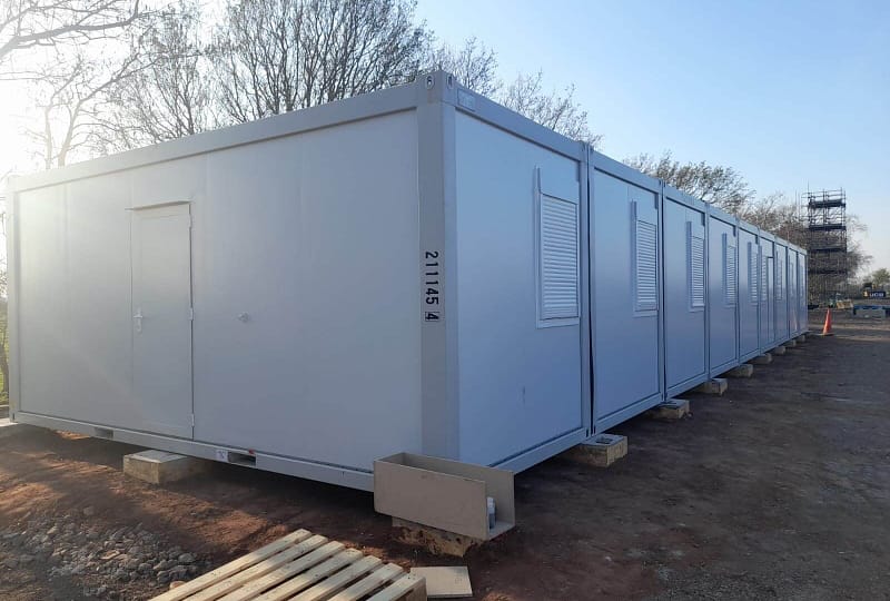 Nine bay installation