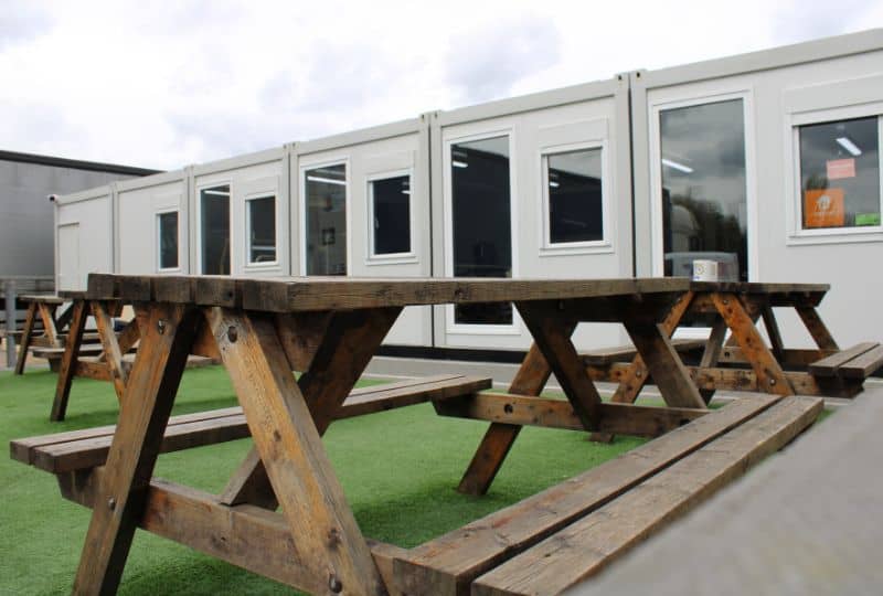 Prefabricated staff canteen and rest area