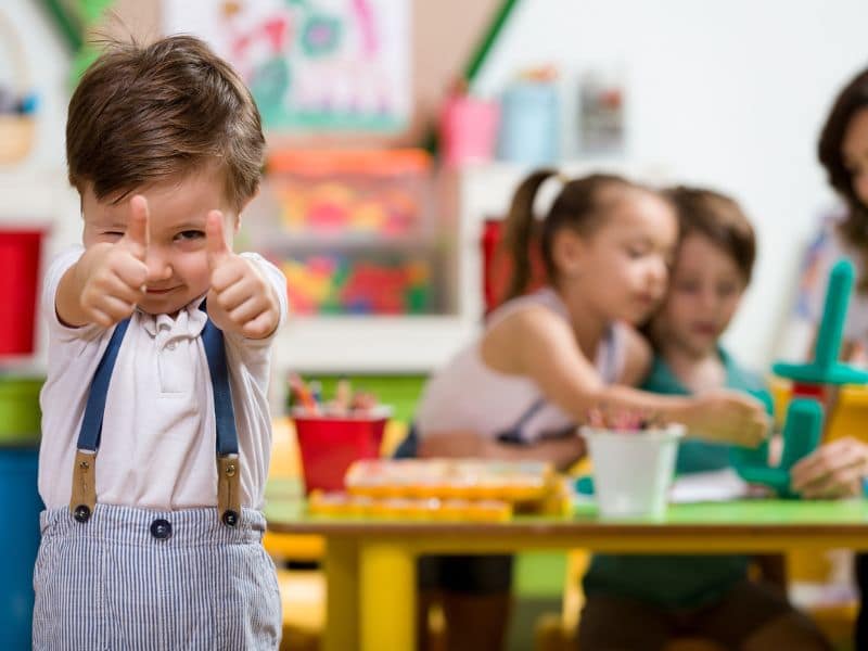 Cildren enjoying the new TF Jackson modular build for Little Treasures Nursery