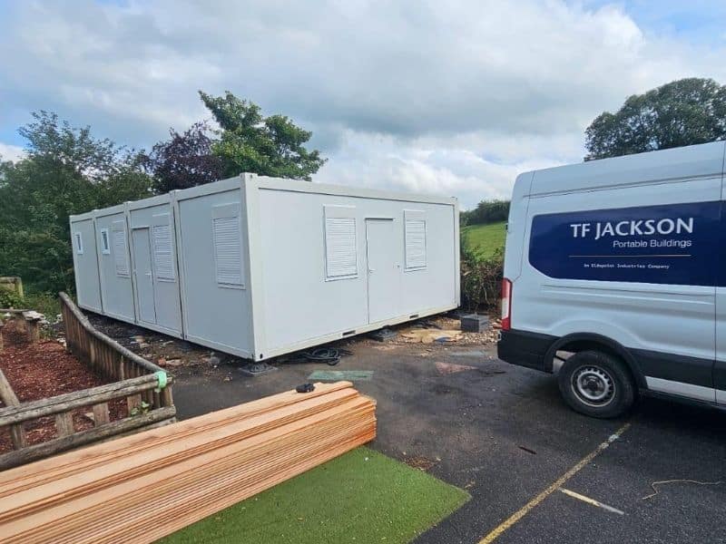 Wincle Primary School project prior to cladding installation