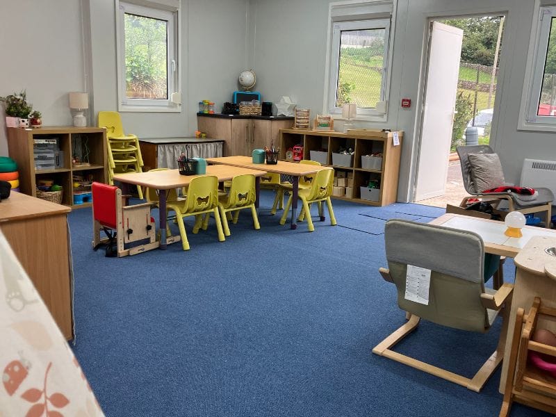 Interior of Wincle Primary School classroom by TF Jackson