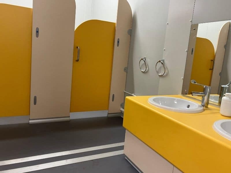 Children's toilet and washroom at Wincle Primary School