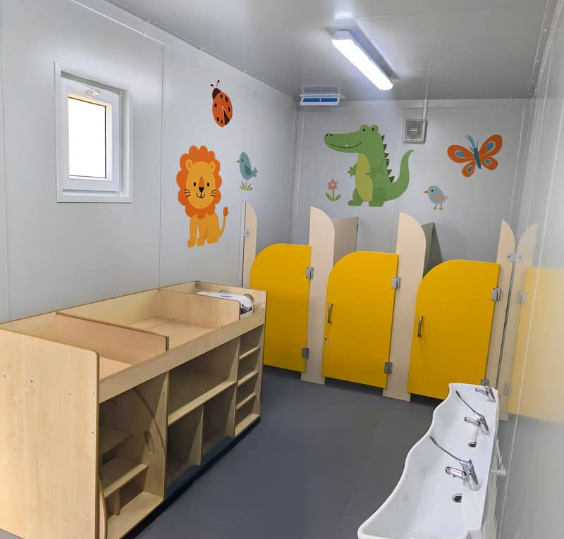 Little Treasures Nursery children's toilet prefabricated unit