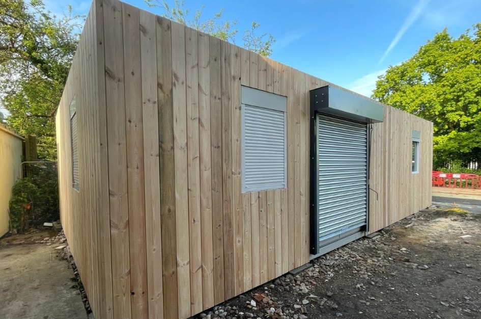Timber-clad TF Jackson unit with security shutters