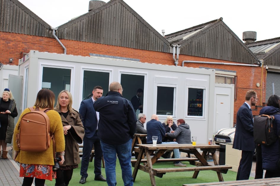 Guests enjoy Al Fresco dining at ADS Truckstop's new café/canteen 