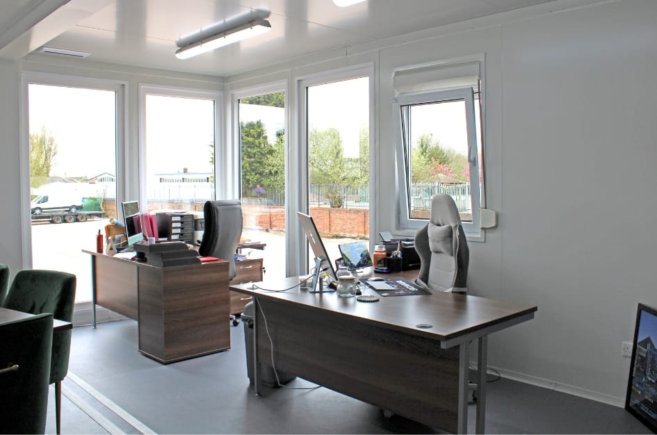 ADS Truckstop new office facility, housed within a TF Jackson modular building