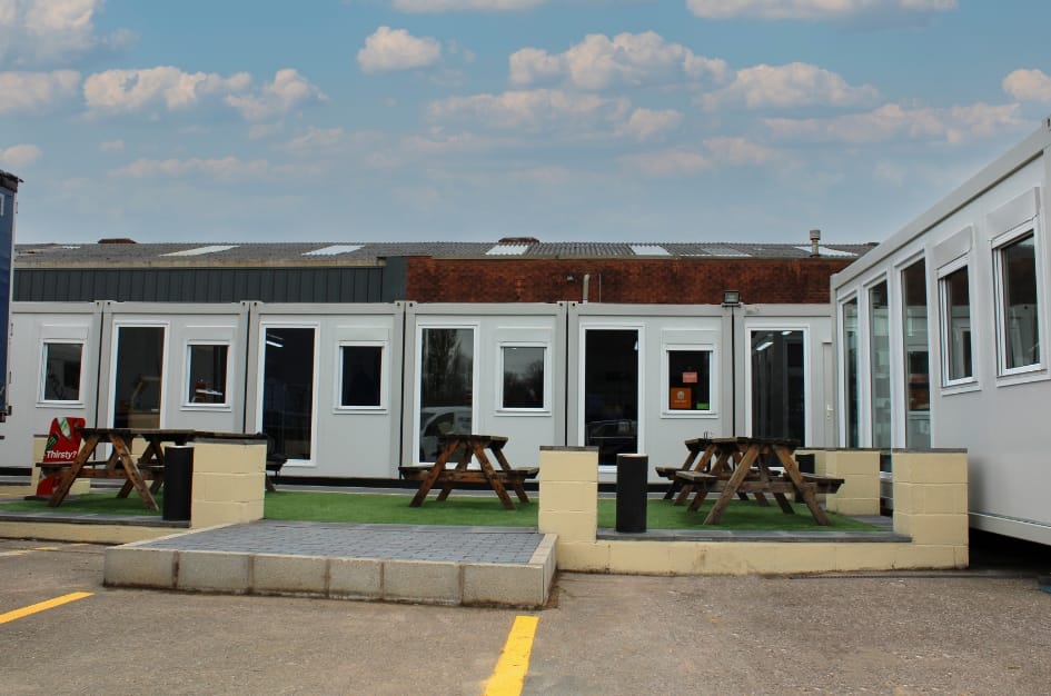 ADS Truckstop's new outdoor space for their workforce and customers to relax and dine