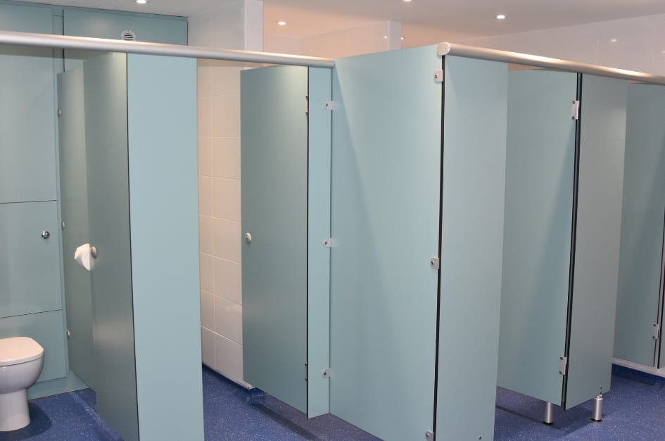 Public toilet facility at Farditch Farm Café, by TF Jackson