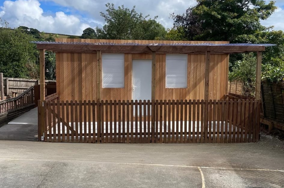 Exterior of completed Wincle Primary School Project